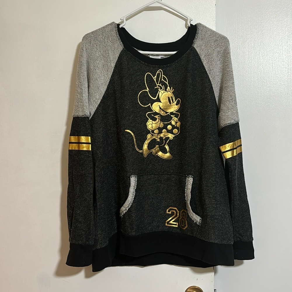 Minnie Mouse Gold-Accent Raglan Sweatshirt - Women